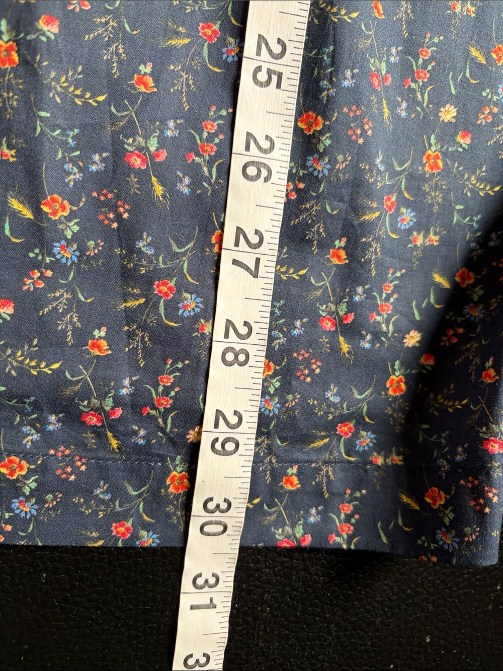 Garnet Hill Organic cotton Navy Blue Pockets Sz M - Picture 11 of 11